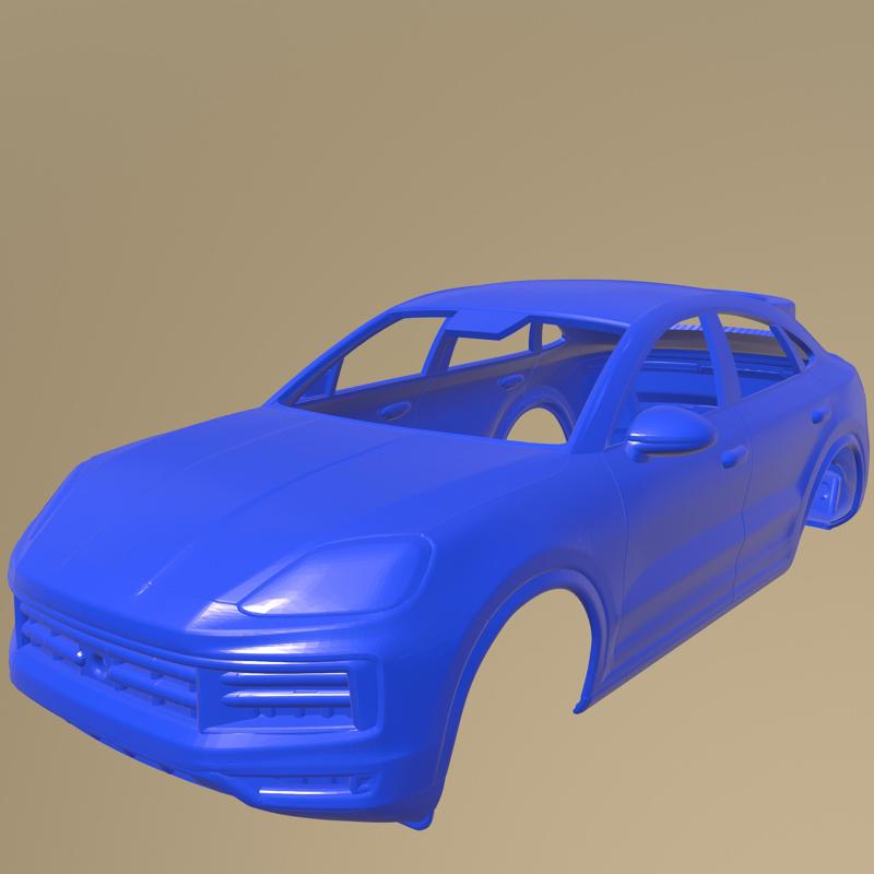 Porsche Cayenne E-Hybrid Coupe 2024 PRINTABLE CAR BODY