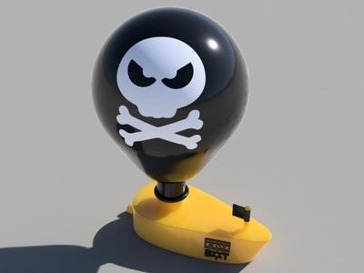 Boat balloon-powered 