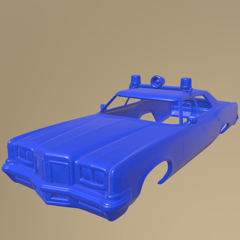 Pontiac Catalina sedan Police 1972 PRINTABLE CAR BODY