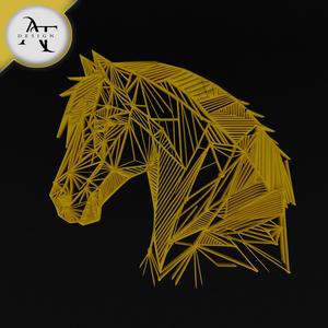 Horse - Geometric - 2D Wall Art Decor