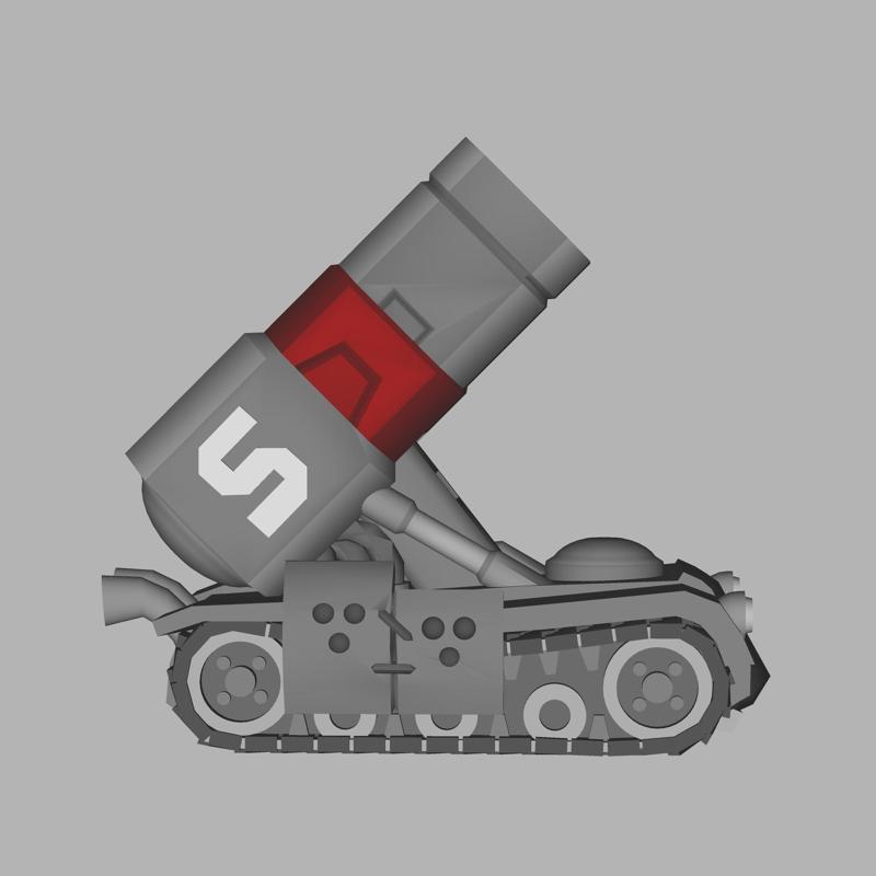 M-15A Bradley - Metal Slug - 3d model to print