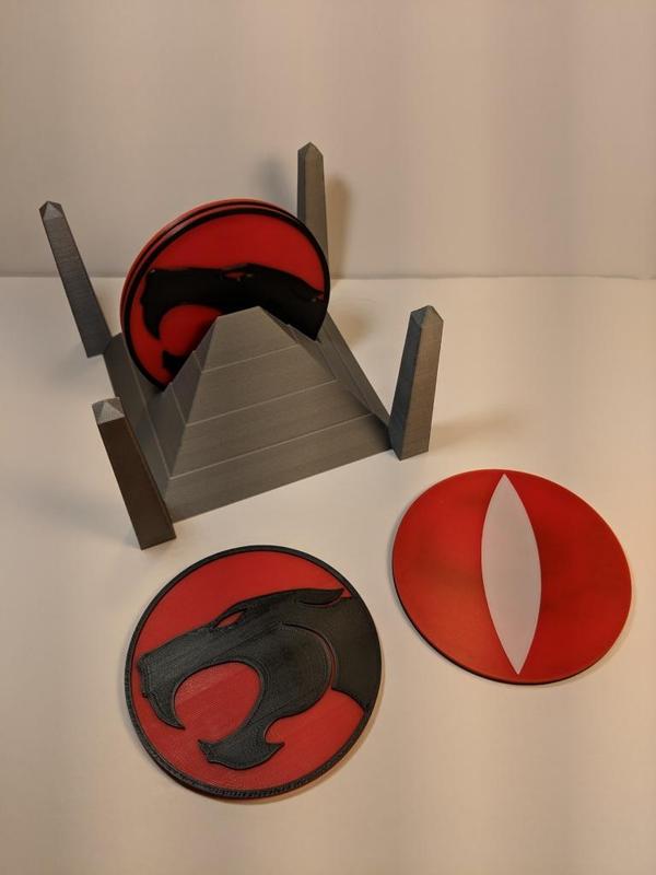 Thundercat coaster set with holder