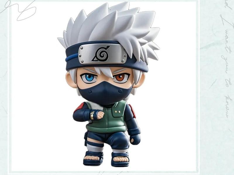 Q version Kakashi figurine, copy ninja.
