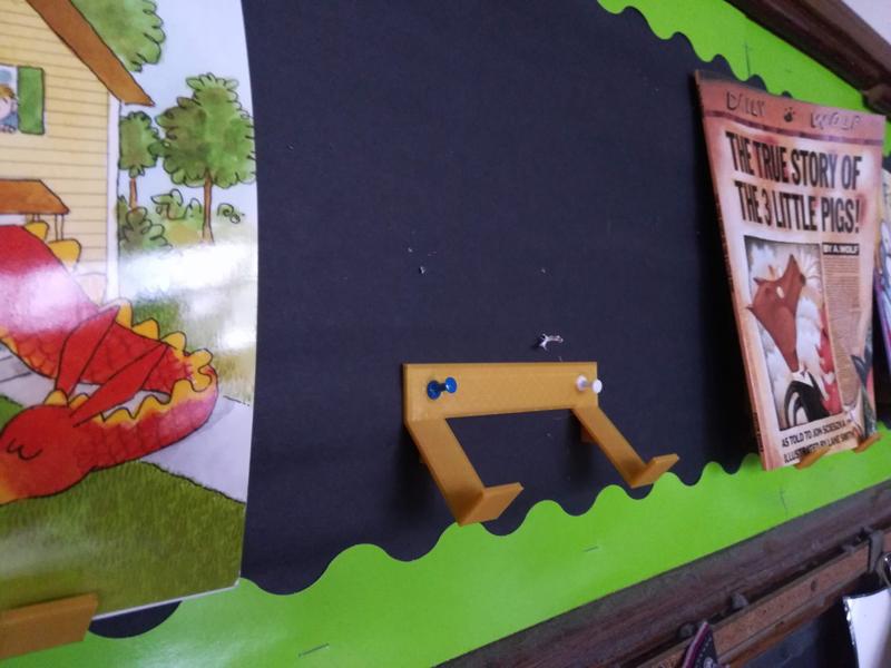 Cork-board Book display