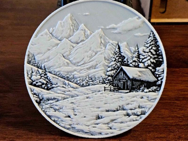 Winter Countryside Landscape