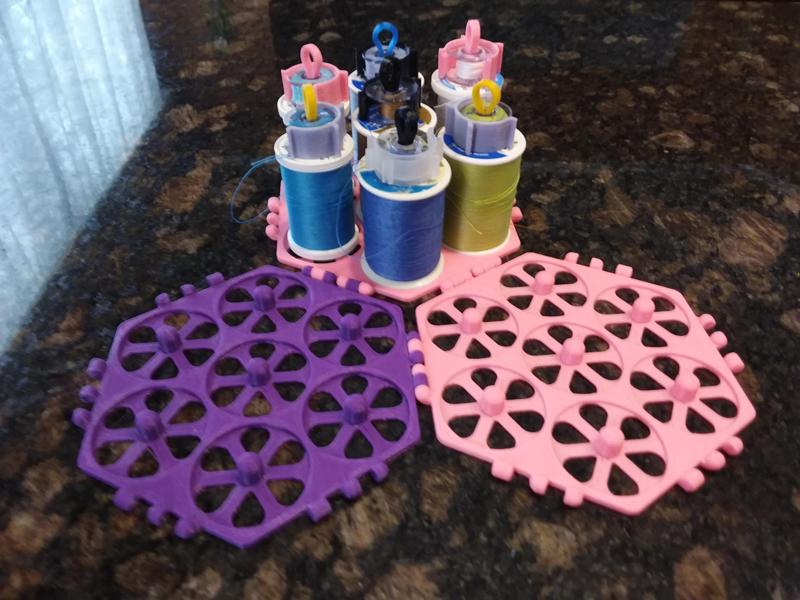 Polypanels // Hex Thread Spool Holder