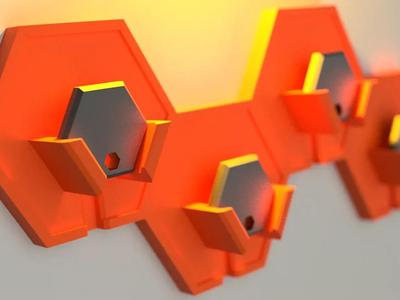 HoneyComb Keychain and Key organizer