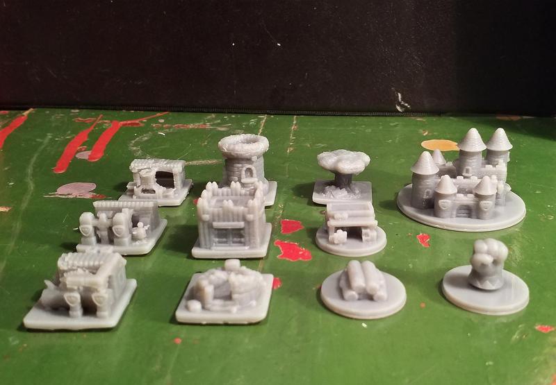 Root buiding and token miniatures