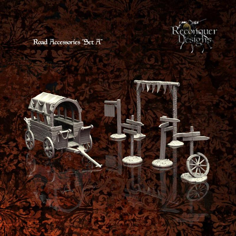 Road Accessories and Broken Carriage