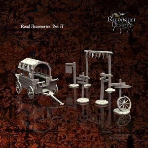 Road Accessories and Broken Carriage