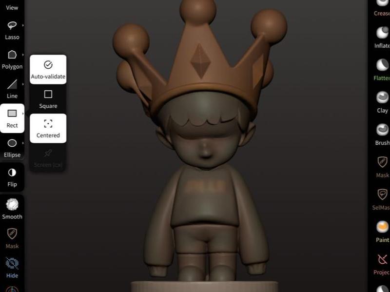 cute kawaii child in oversized sweater and crown