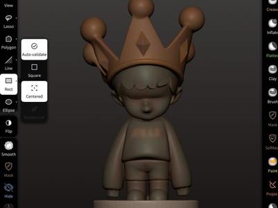 cute kawaii child in oversized sweater and crown