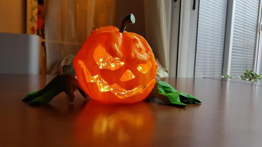 Pumpkin Low Poly Style