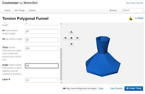 Torsion Polygonal Funnel