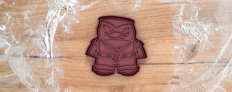 Anger cookie cutter from Inside Out