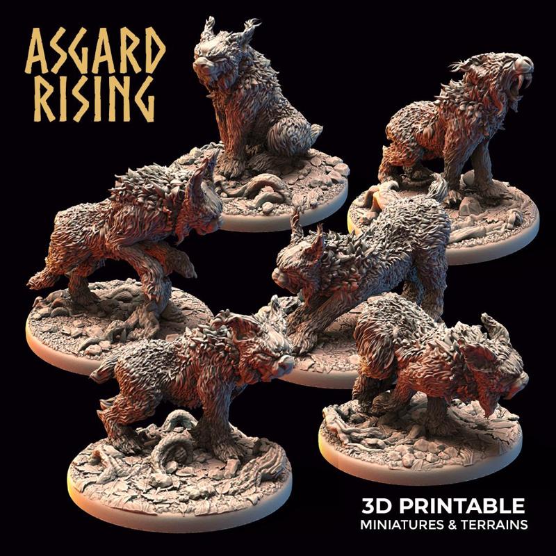 Wild Lynxes /EasyToPrint/ /Pre-supported/