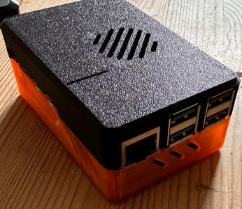 Raspberry Pi 5 case with Pimoroni NVMe Base Duo 