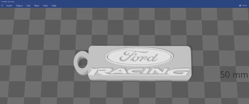 Ford Racing Key RIng
