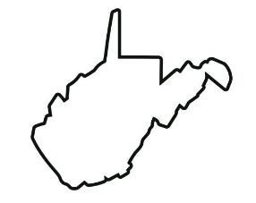 4 sizes - West Virginia Outline Cookie Cutter - SHARP cutting edges!