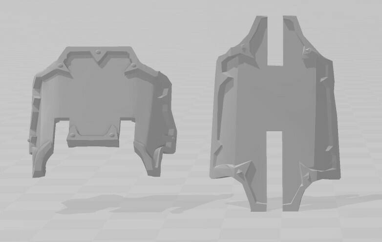 Replacement armour plates for defiling crab engines