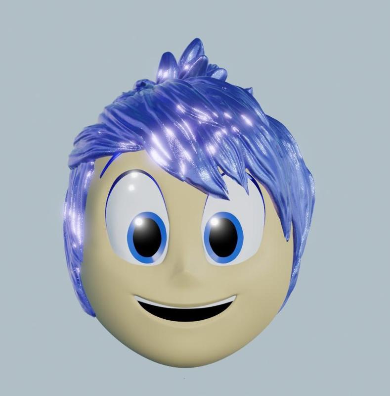 Joy Inside Out Helmet for Cosplays