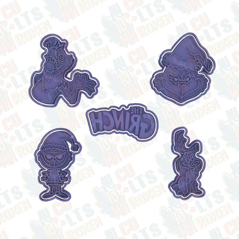 The Grinch cookie cutter set of 5 *