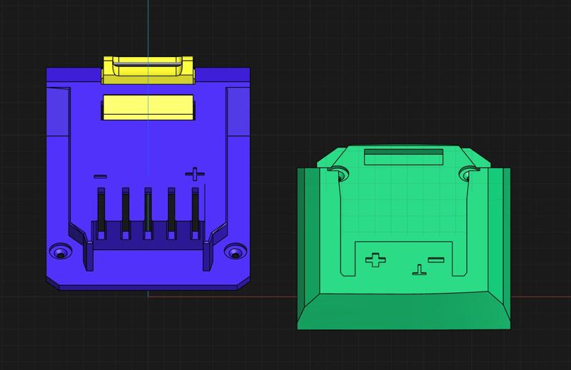 Parkside X20 v battery to Erbauer 18v tool / Skil tool