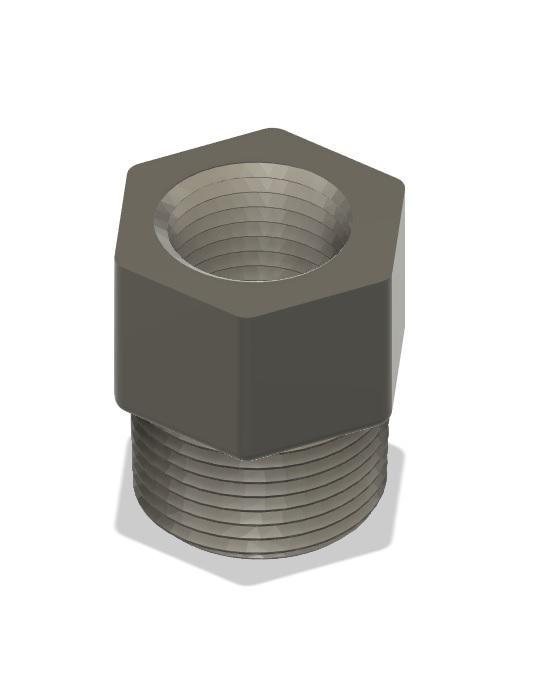 1/2" FEMALE TO 3/4" MALE PIPE ADAPTOR FITTING