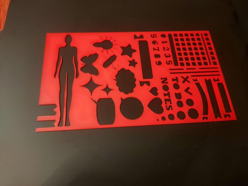 Bullet Journal Template Stencil For Drawing