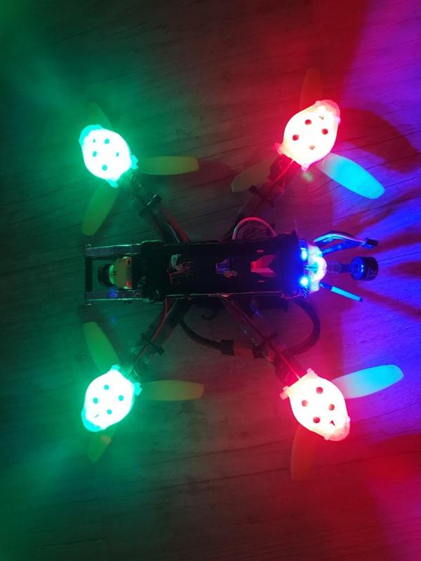 Geprc elegant KX5 arm guards / diffusers with place for under-motor LEDs