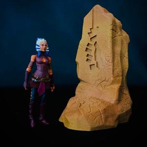 Custom Jedi Knight Meditation Pillar for 3.75in (1:18) Figure Diorama