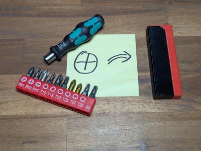 Pocketable Screwdriver for 3-12 bits