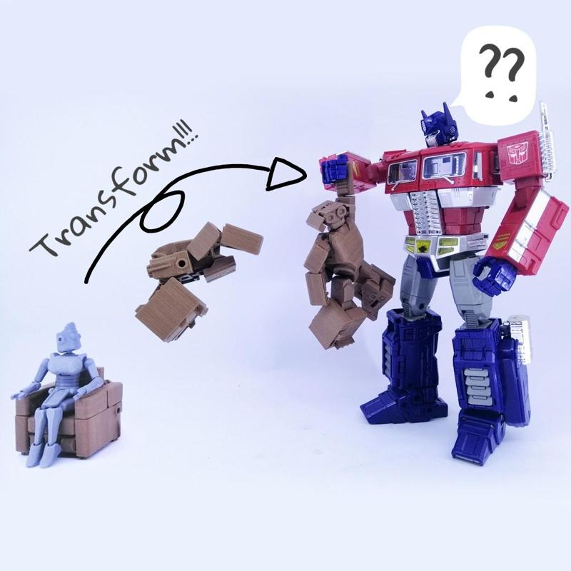 TRANSFORMABLE SOFA ROBOT 3.75 INCH - NO SUPPORT