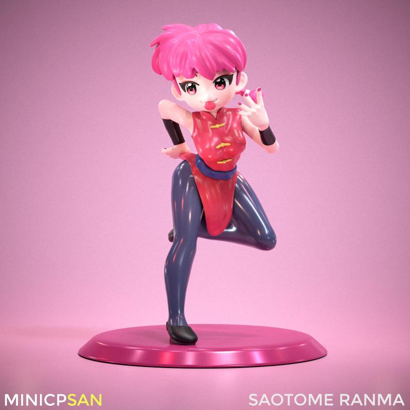 Mini Saotome Ranma 03 - Ranma 1/2 Anime Figure - 3D Printing
