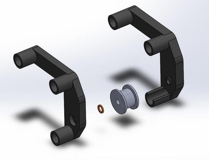 CR-10 Mod - X Belt straightener - Motor Side