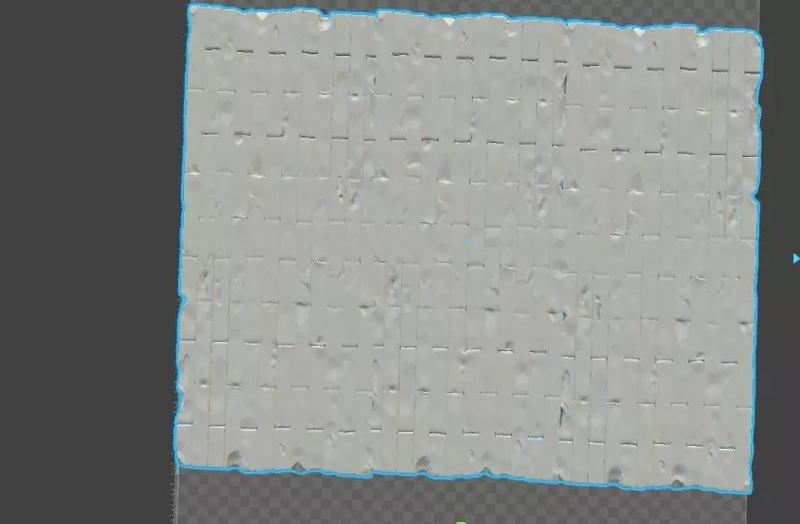 Large ruined pavement