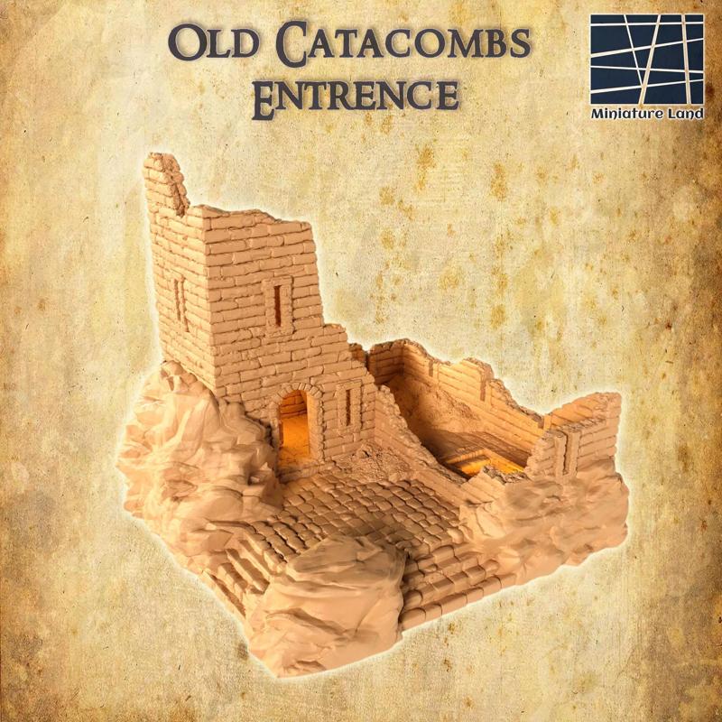 Old Catacomb Entrence Tabletop Terrain 28 MM