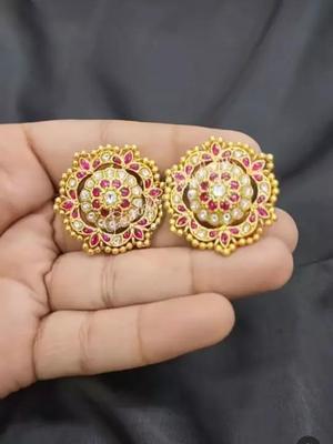 Kundan Earring - Jadau Tops Model No2