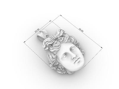Apollo Head Pendant