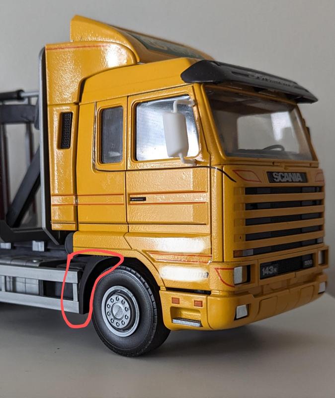 Scania 143 Streamline front wheel arch