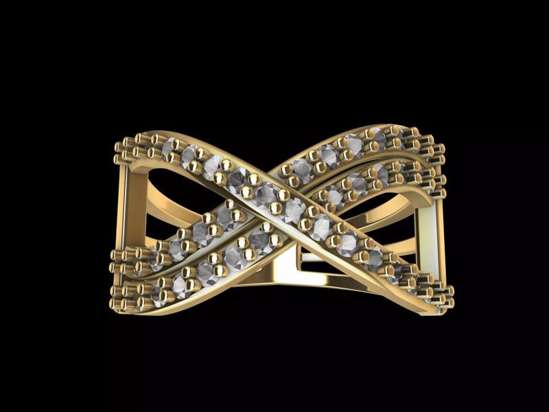 twist diamond ring stl verified