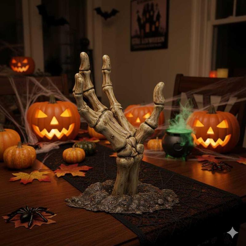 Skeleton Hand Rising from the Grave