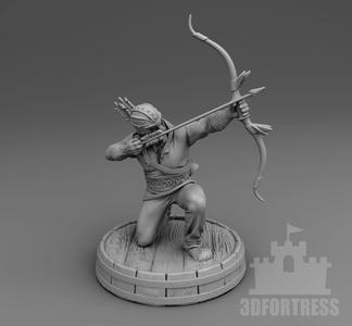 Viking archer sit 3D print