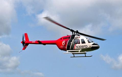 Tail fin with LED for Bell206 from Flywing