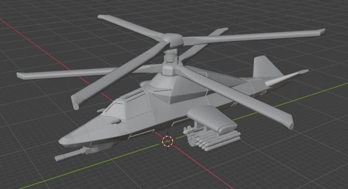 ka-58 helicopter (black ghost)