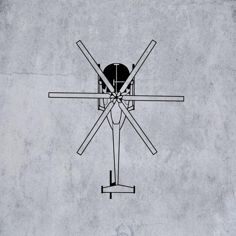 MH-6 LITTLEBIRD MILITARY HELICOPTER #2 | 2D WALL ART