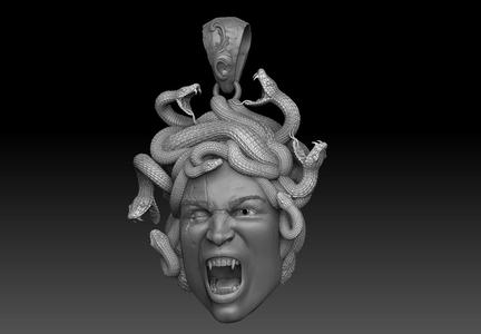 Medusa Pendant STL Model