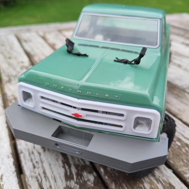 Axial SCX24 Chevrolet Chevy C10 front and rear massive bumpers