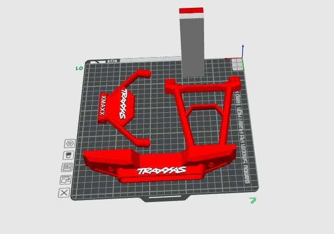 TRAXXAX XMAXX REAR BUMPER ASSEMBLY STOCK STYLE
