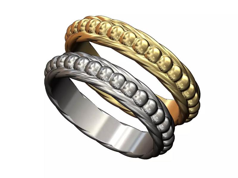 Twisted rope bubble band